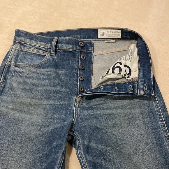 Gap 1969 Flare Button Fly Sz 6/28 - Picture 4 of 12